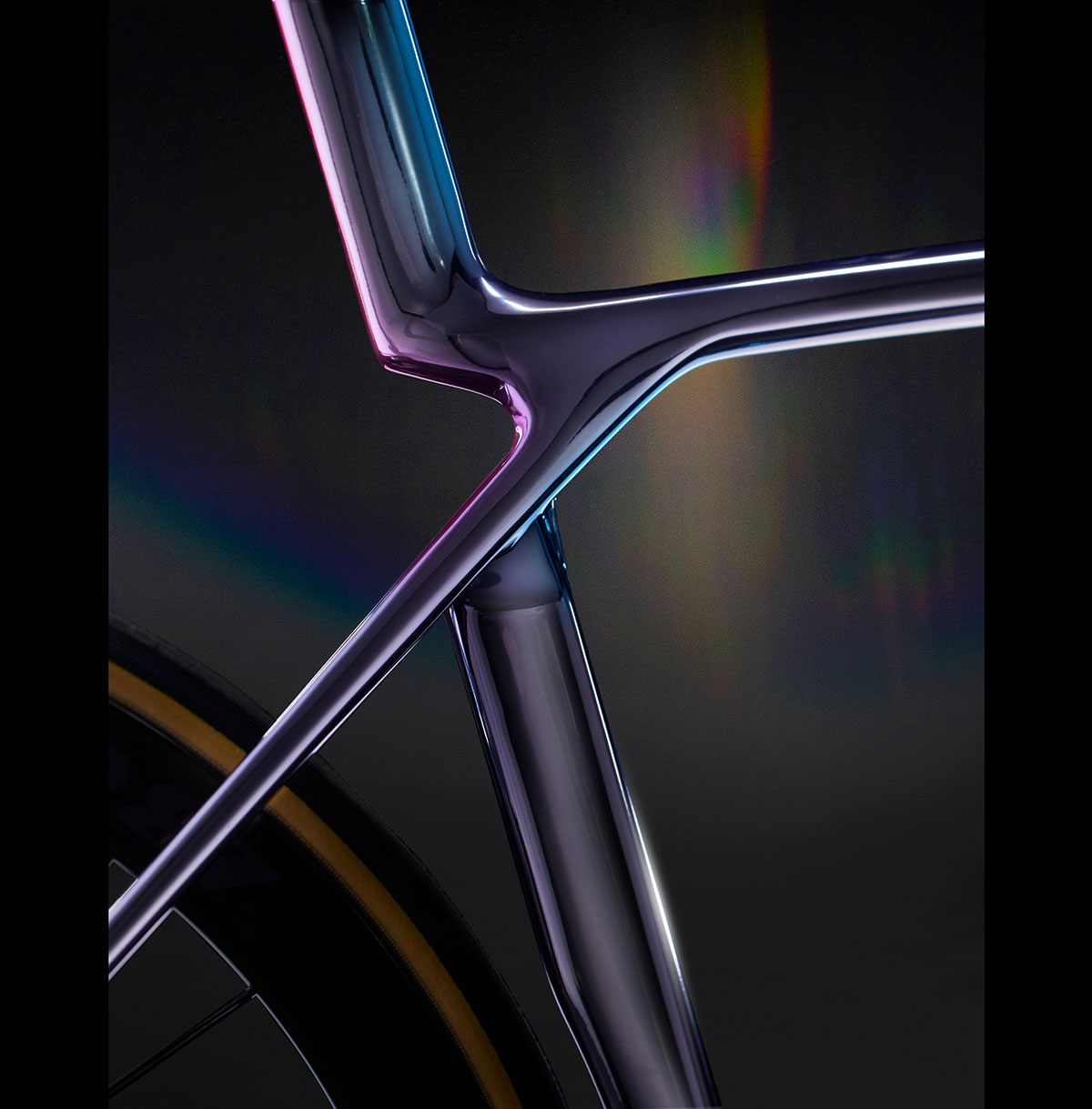 Close-up of Project One Chroma Interstellar ICON paint scheme on Madone Gen 8